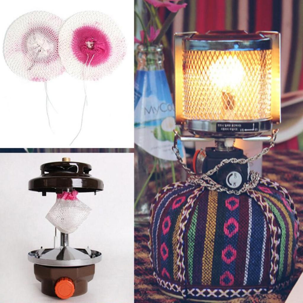 10Pcs Universal Gas Lantern Mantles For Camping Hiking Backpacking