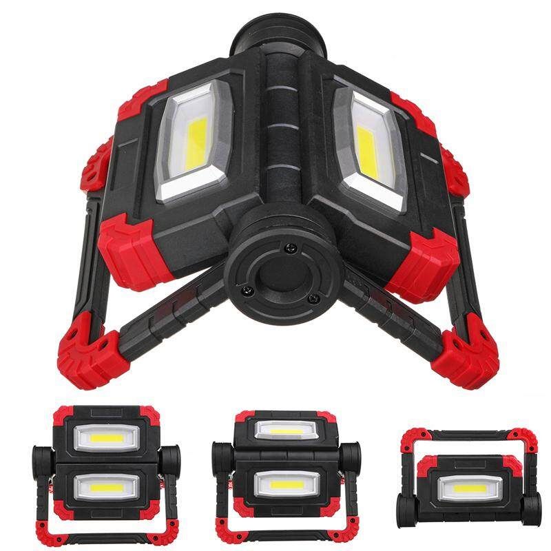 300W 3000LM LED COB Work Light USB Rechargeable/ Type Lantern Tent Lights Floodlight Emergency Foldable Rotation Pure White Outdoor Camping Lamp Lighting Aqua