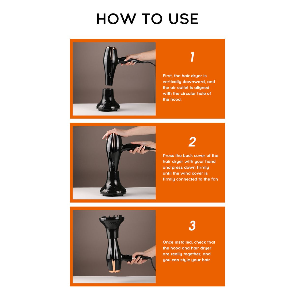Hairdryer Diffuser Hair Styleing Hairdressing Tool Care