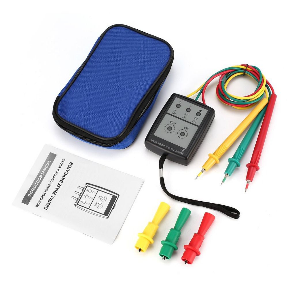 3-Phase Alternating Current Phase Meter Portable