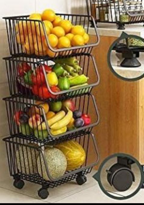 4 LAYERS TROLLEY SHELVES