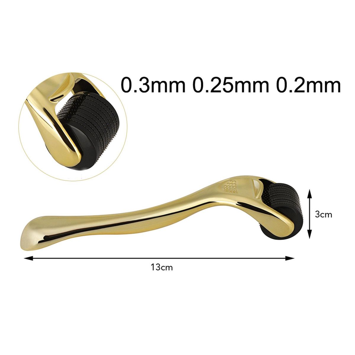 Facial Massager Rollers with Storage Case Needle Roller Skin Care Instrument for Face 3 Different Sizes Optional