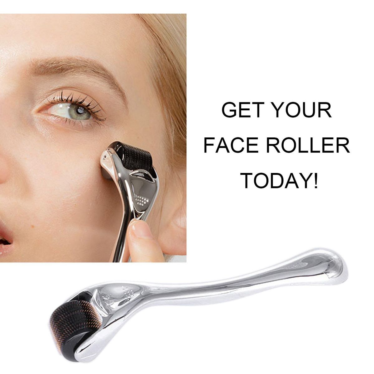 Facial Massager Rollers with Storage Case Needle Roller Skin Care Instrument for Face 3 Different Sizes Optional