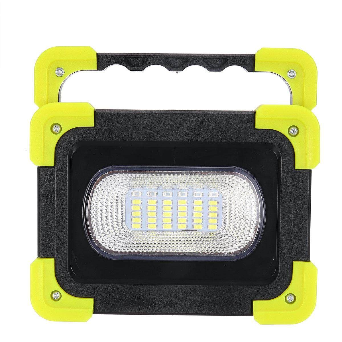 Portable 200W 2000LM COB 36 LED Solar Powered Work Light 3 Modes Floodlight Lantern Hanging Tent Lights USB Rechargeable Emergency Lamp Outdoor Camping Green