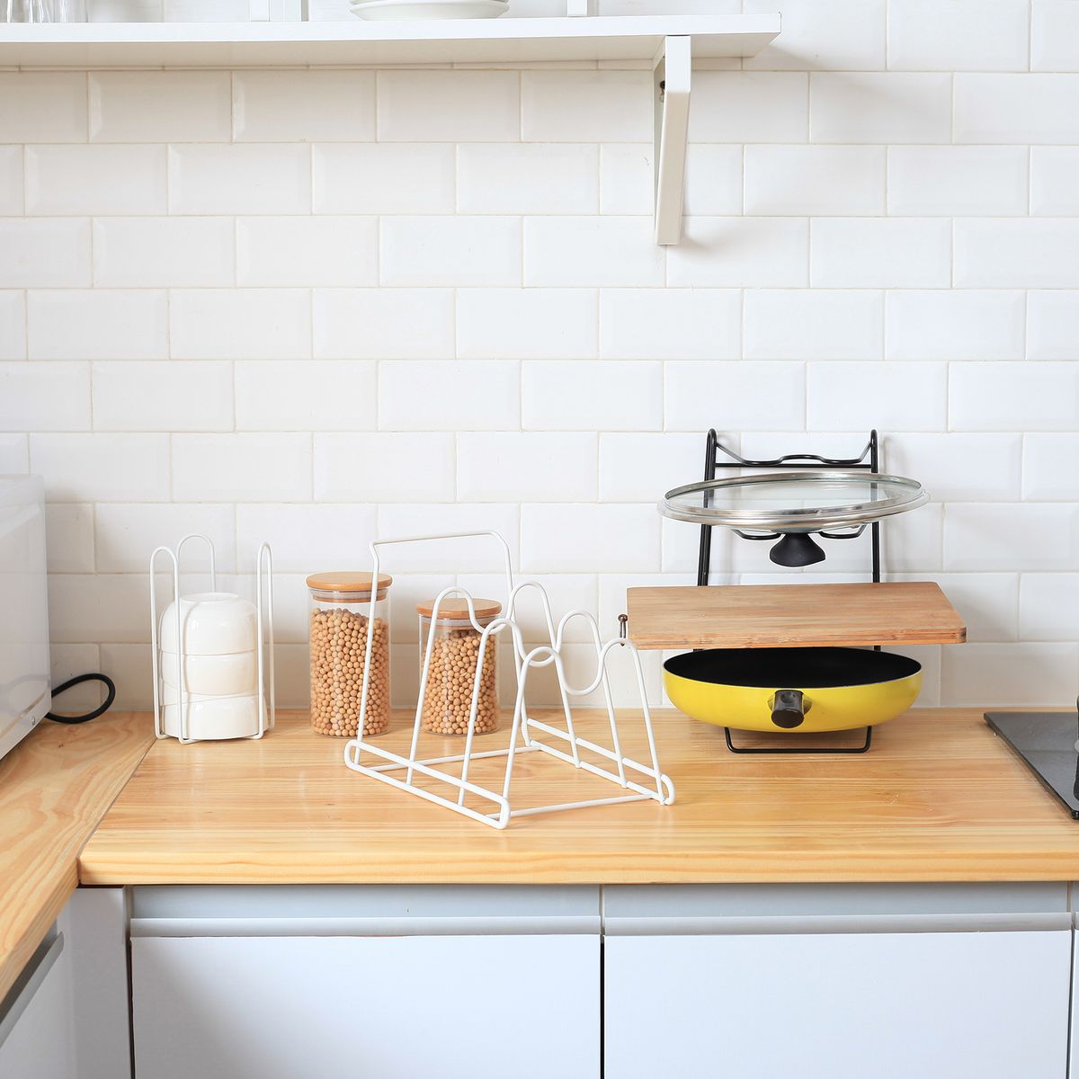 Pot Lid Holders Pan Organizer For Cabinet Pot Rack Storage