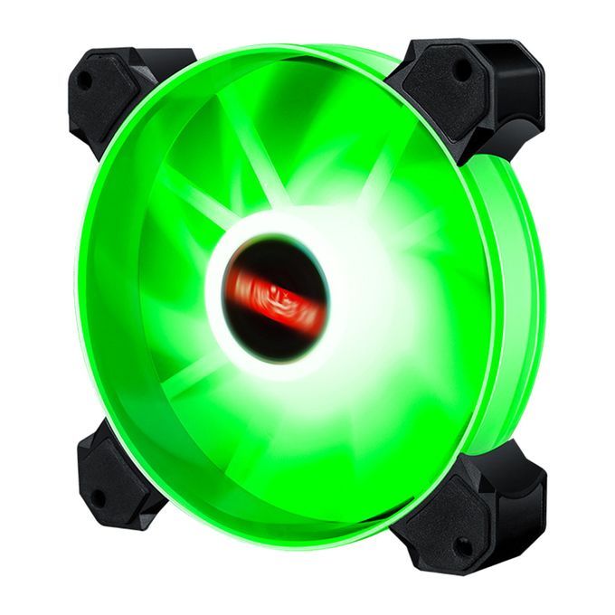 12cm LED RGB PC Case Cooling Fan Easy To Install High Green Light