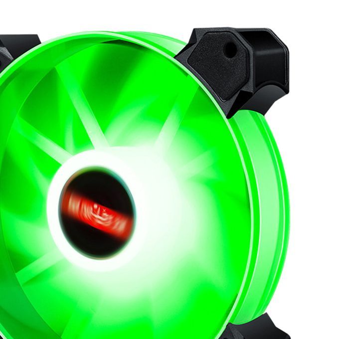 12cm LED RGB PC Case Cooling Fan Easy To Install High Green Light