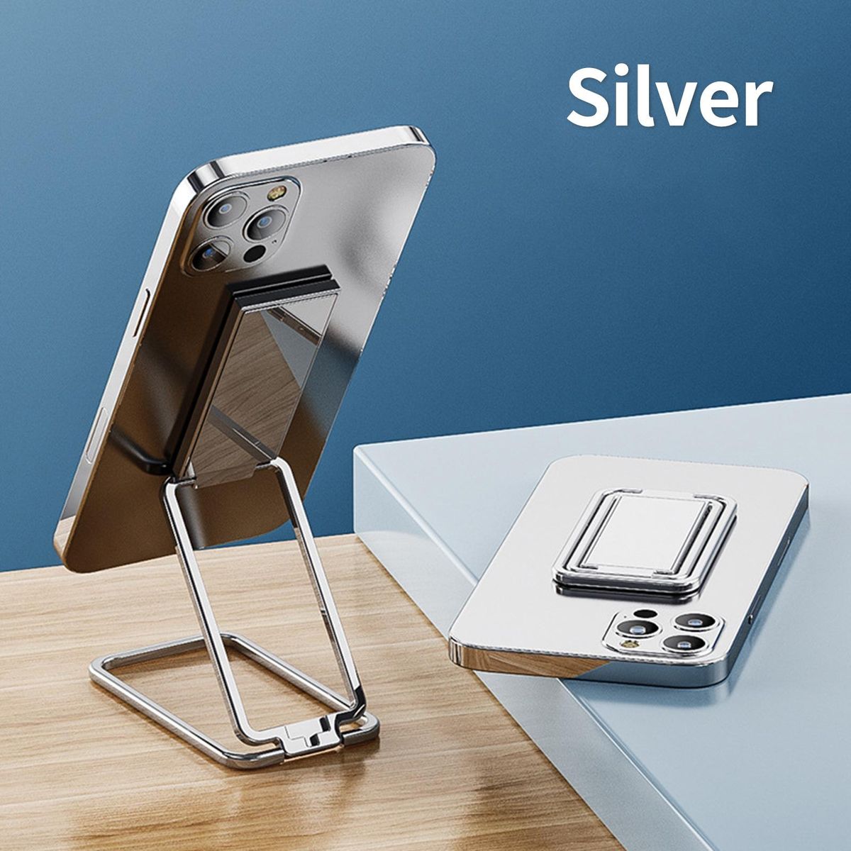 Mobile Phone Holder No Marks Ring Phone Holder Silver