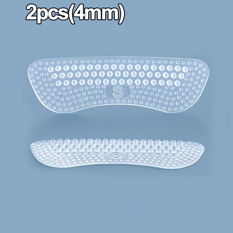 4pcs Silicone Heel Stickers Heels Grips For Women Men 4D Anti Slip Heel