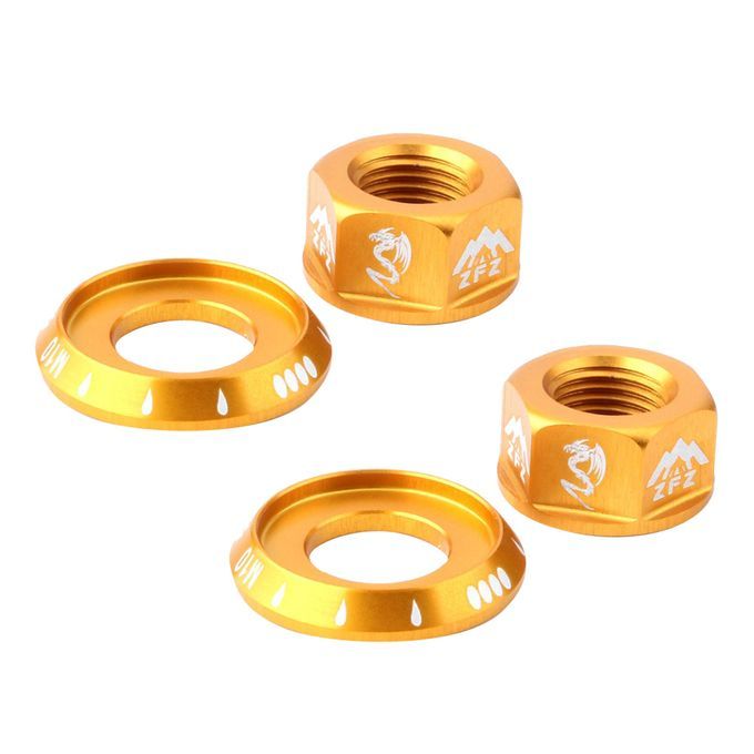 Bicycle Hub Nut M10 Folding Fixed Gear Bike Wheel Hubs Axle Screw Gold