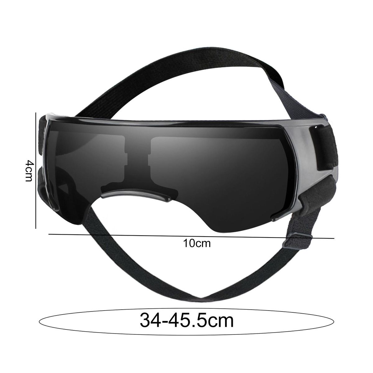 Elastic Headband Dog Glasses Petshield Dog Goggles Uv for Small Black