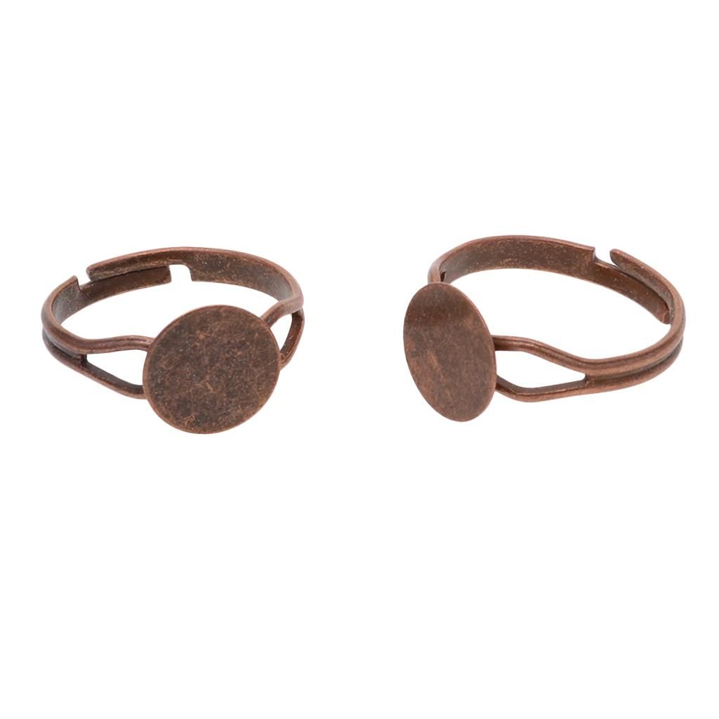 20pcs Adjustable  Blank Base For Beginners Making Copper