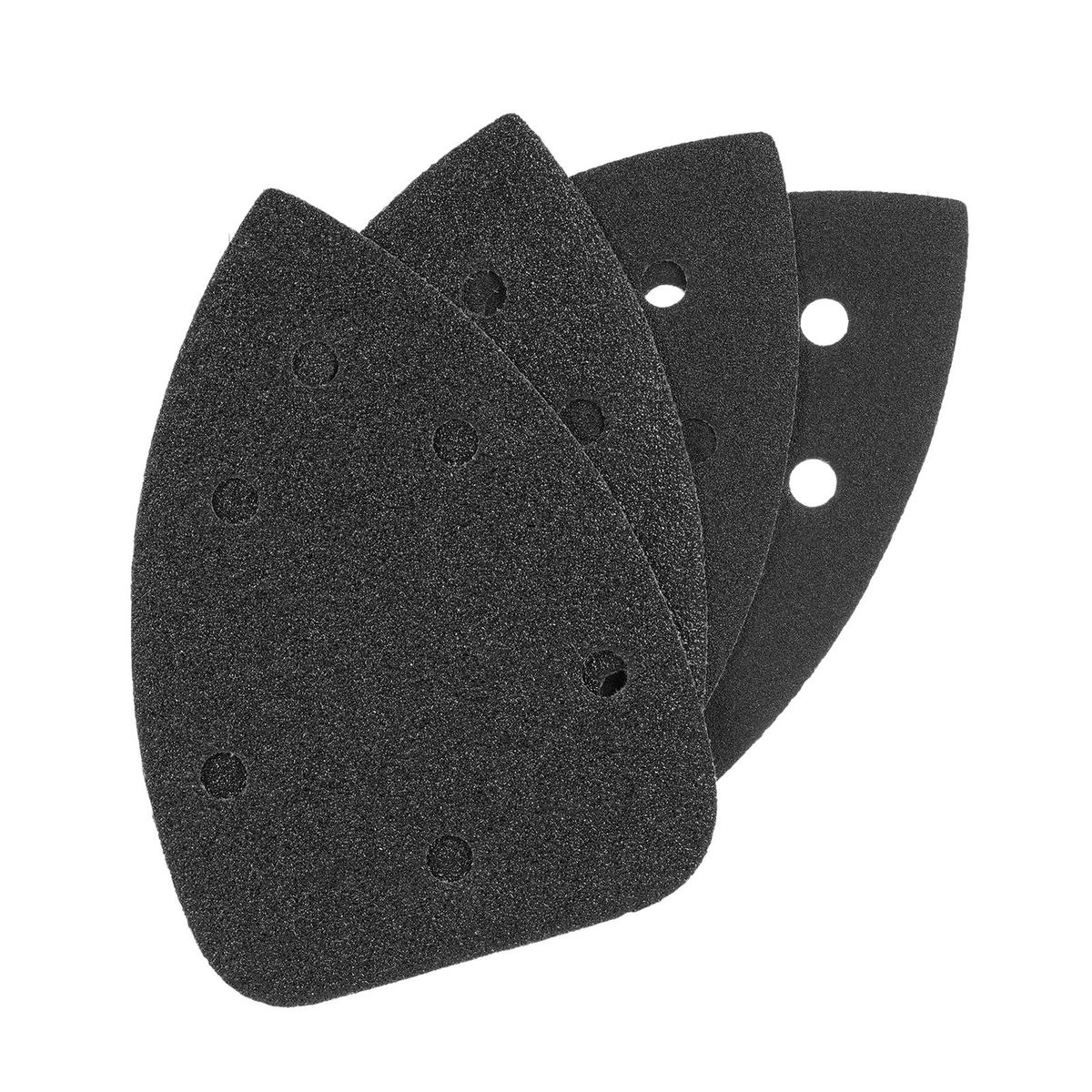 Mouse Sandpaper Set 140 * 100mm 6-Hole 40 Piece Silicon Carbide Material Black Water-Based Sandpaper