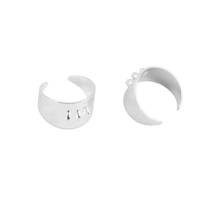 10pcs Adjustable 3 Loops Blank Rings Base Settings Silver White