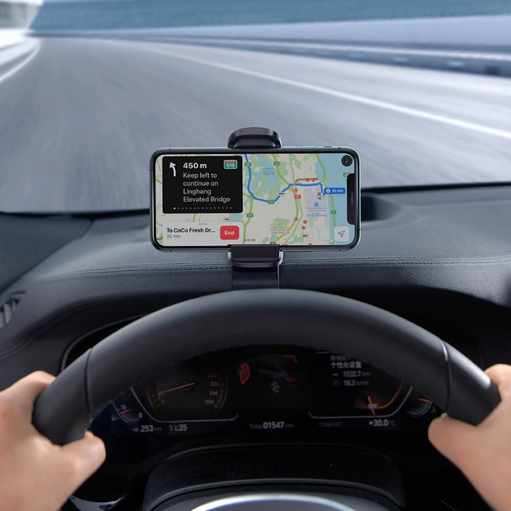Baseus Vehicle Holder Wide Mouth Pro Steel Bracket For Hand Phones Mobile Phone 4.7~6.5 inch
