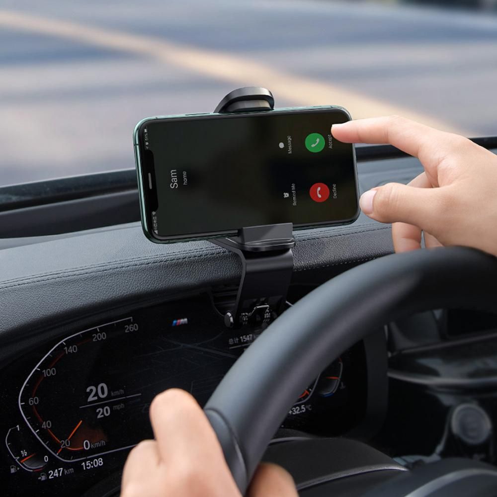 Baseus Vehicle Holder Wide Mouth Pro Steel Bracket For Hand Phones Mobile Phone 4.7~6.5 inch