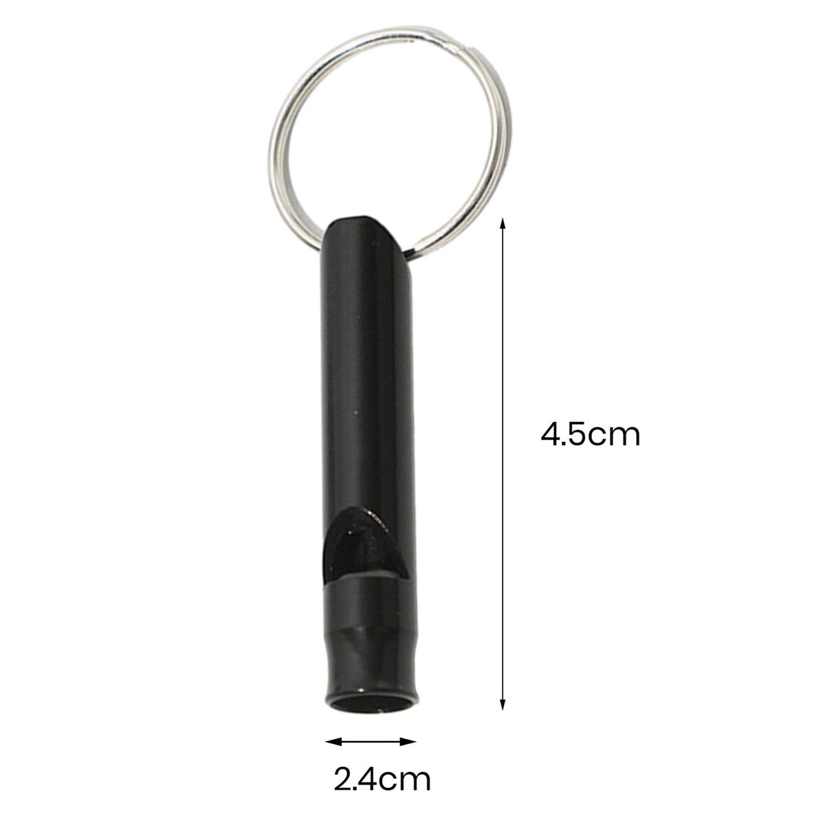 3Pcs Multifunctional Whistles Keychain Whistles Black