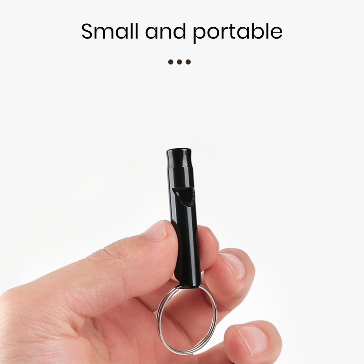 3Pcs Multifunctional Whistles Keychain Whistles Black