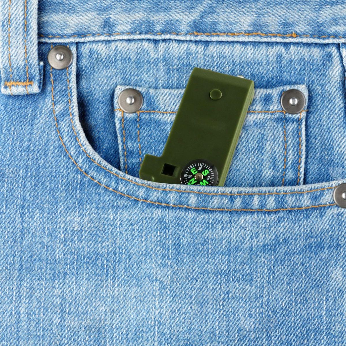 Multifunction Outdoor Keychain Green