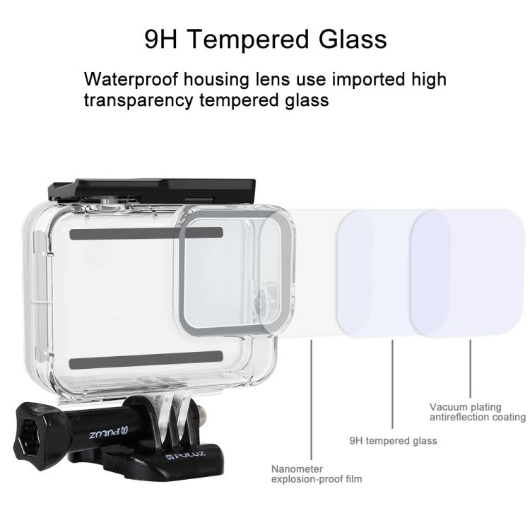 60m Underwater Depth Diving Case For GoPro HERO8 Black