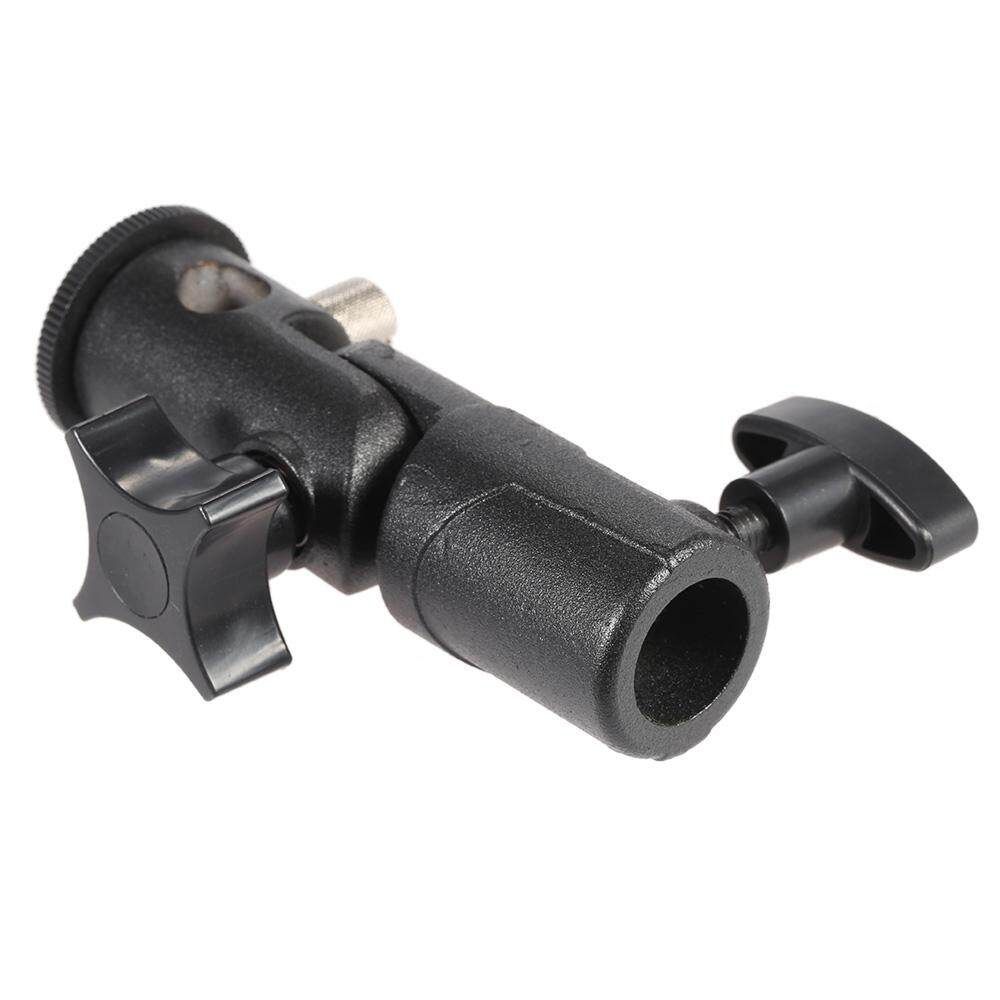 E Type Universal Metal Flash Hot Shoe Speedlite Holder Light Stand Bracket With 1/4" To 3/8" Screw Mount Swivel Adapter