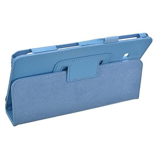 Double Folding Stand PU Leather Case Cover 7.0 Inch For Samsung T280 Light Blue
