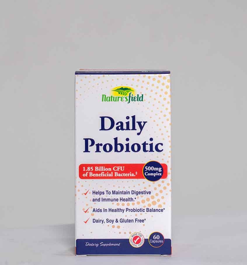 Daily Probiotics 1.85billion CFU 500mg - 60 Capsules