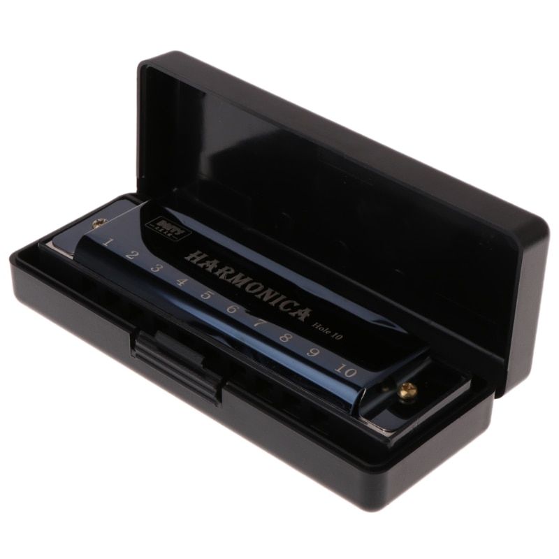 Instrument C Blues Harmonica Holes 10 Musical Of Key