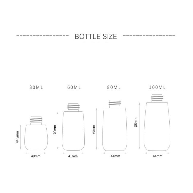 5 PCS Travel Plastic Bottles Leak Proof Portable