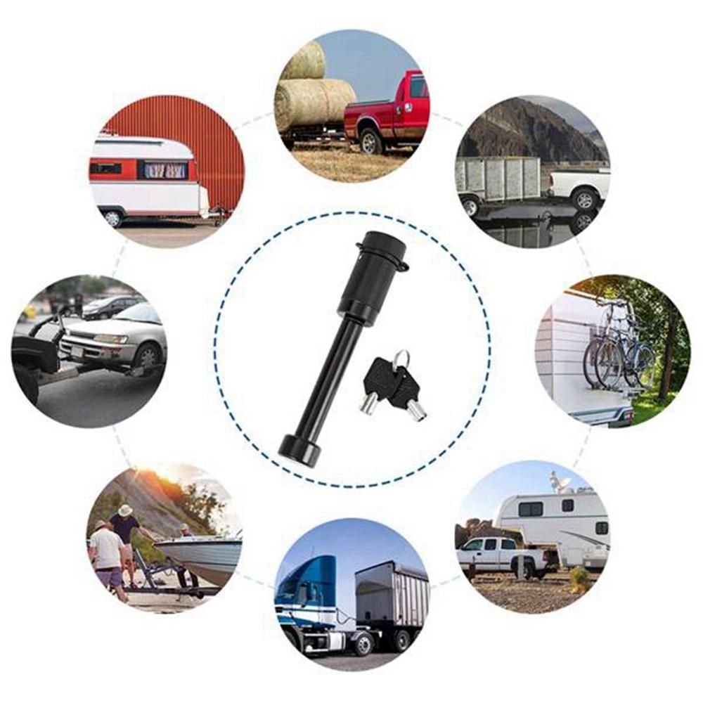 5/8 inch Trailer Lock Anti-Theft Lock Straight Rod Type