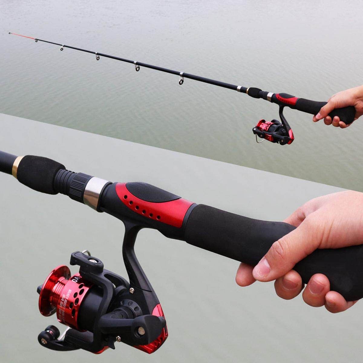 Rod Combos Spinning Pole With Reel Telescopic Travel Portable Fish Kits