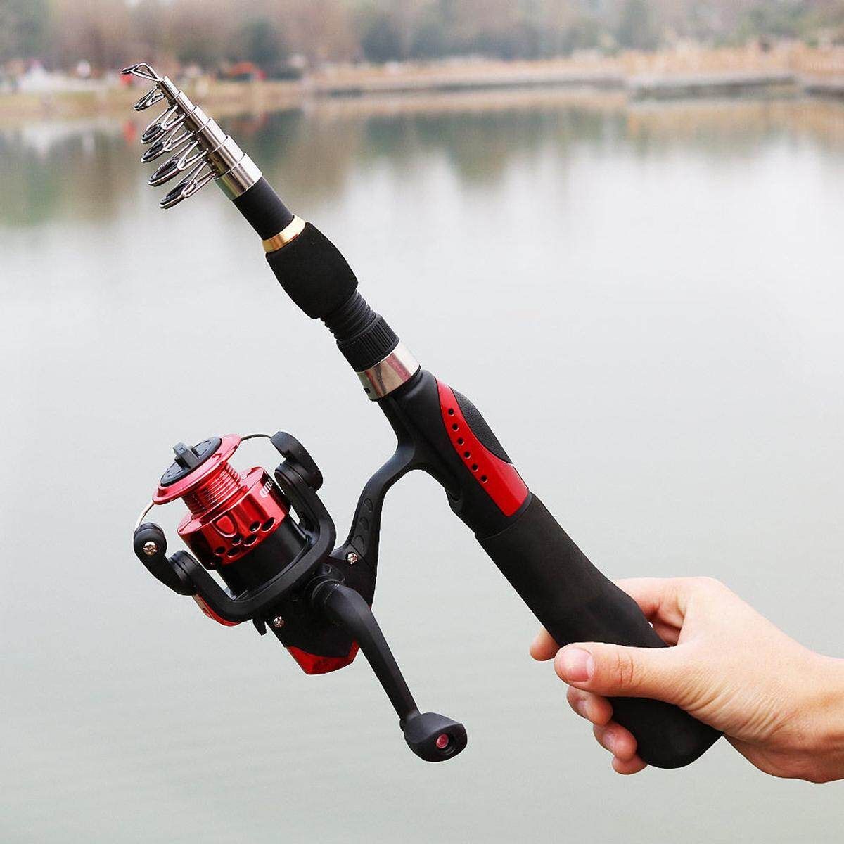 Rod Combos Spinning Pole With Reel Telescopic Travel Portable Fish Kits