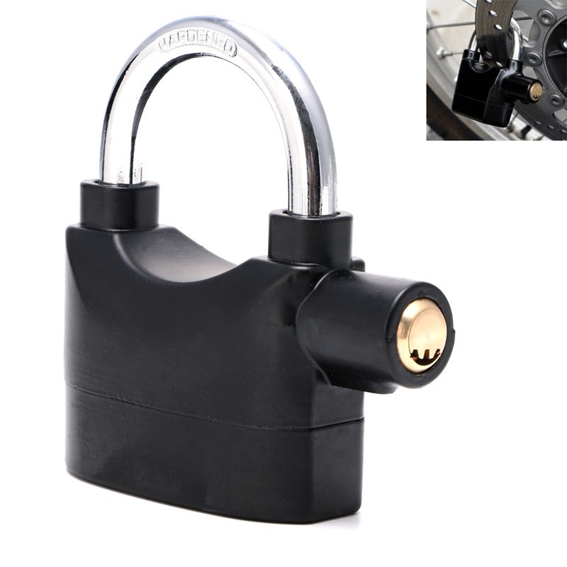 Waterproof Siren Alarm Padlock Alarm Lock For Motorcycle