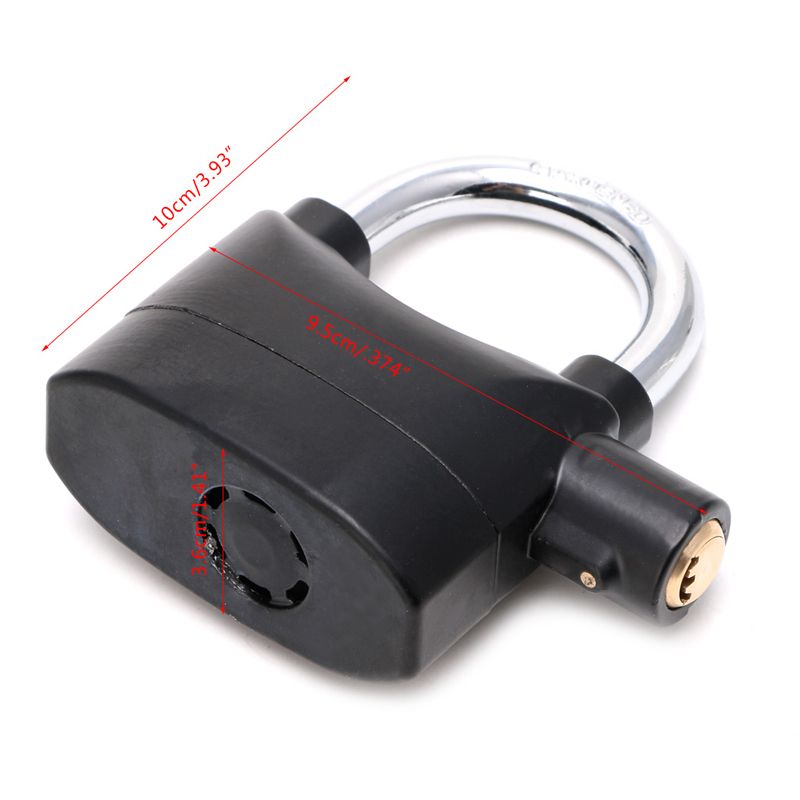 Waterproof Siren Alarm Padlock Alarm Lock For Motorcycle