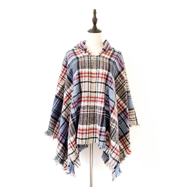 Winter Hooded Cloak Shawl Scarf