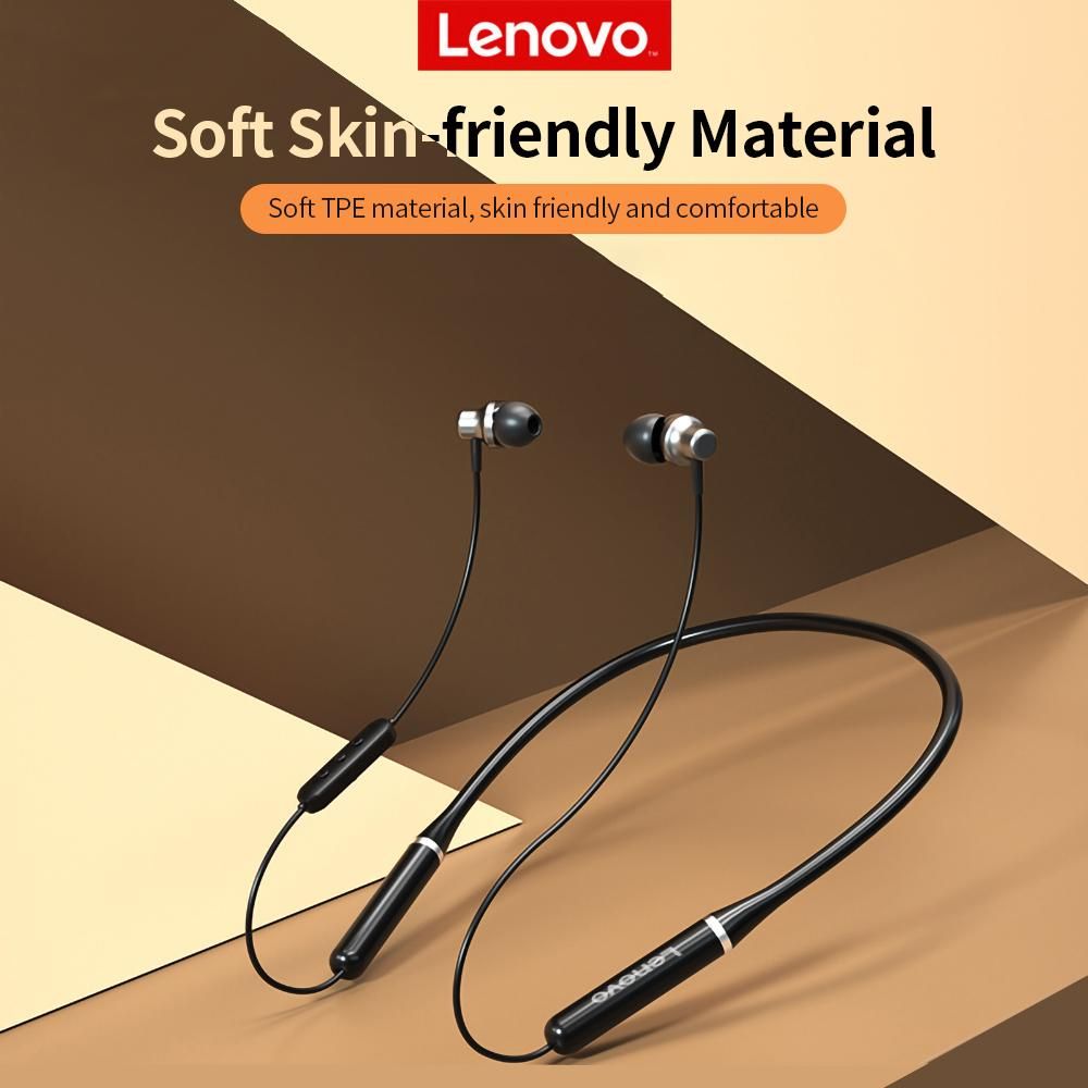 Lenovo XE05 Pro Wireless BT Headphone Hanging Neck Design In-ear Sport Headset with 10mm Horn Unit Long Endurance Time Black