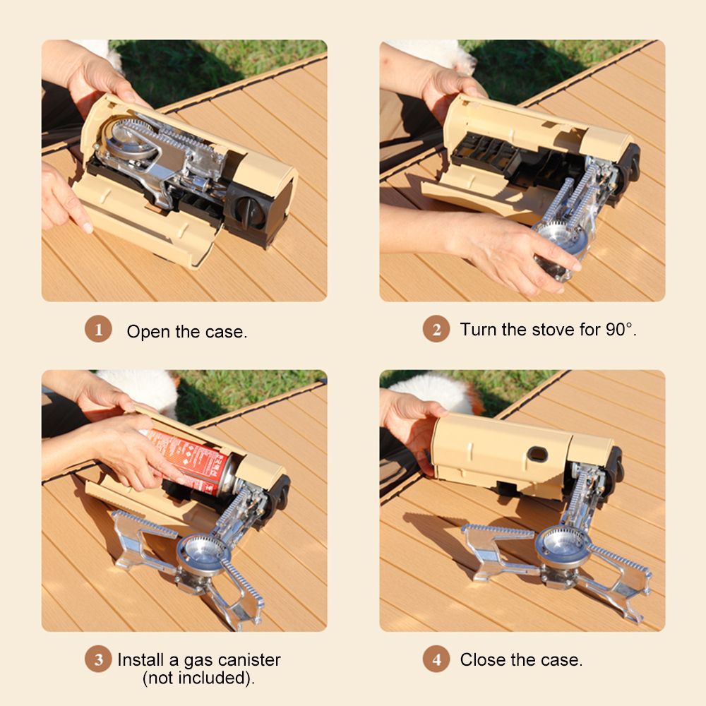 Camping Stove Portable Foldable Cassette Stove