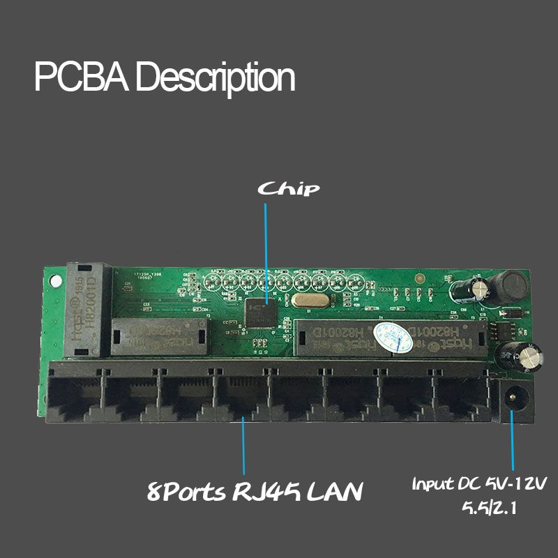 8port Ethernet Switch Hub Fast Switches Factory Direct Sell