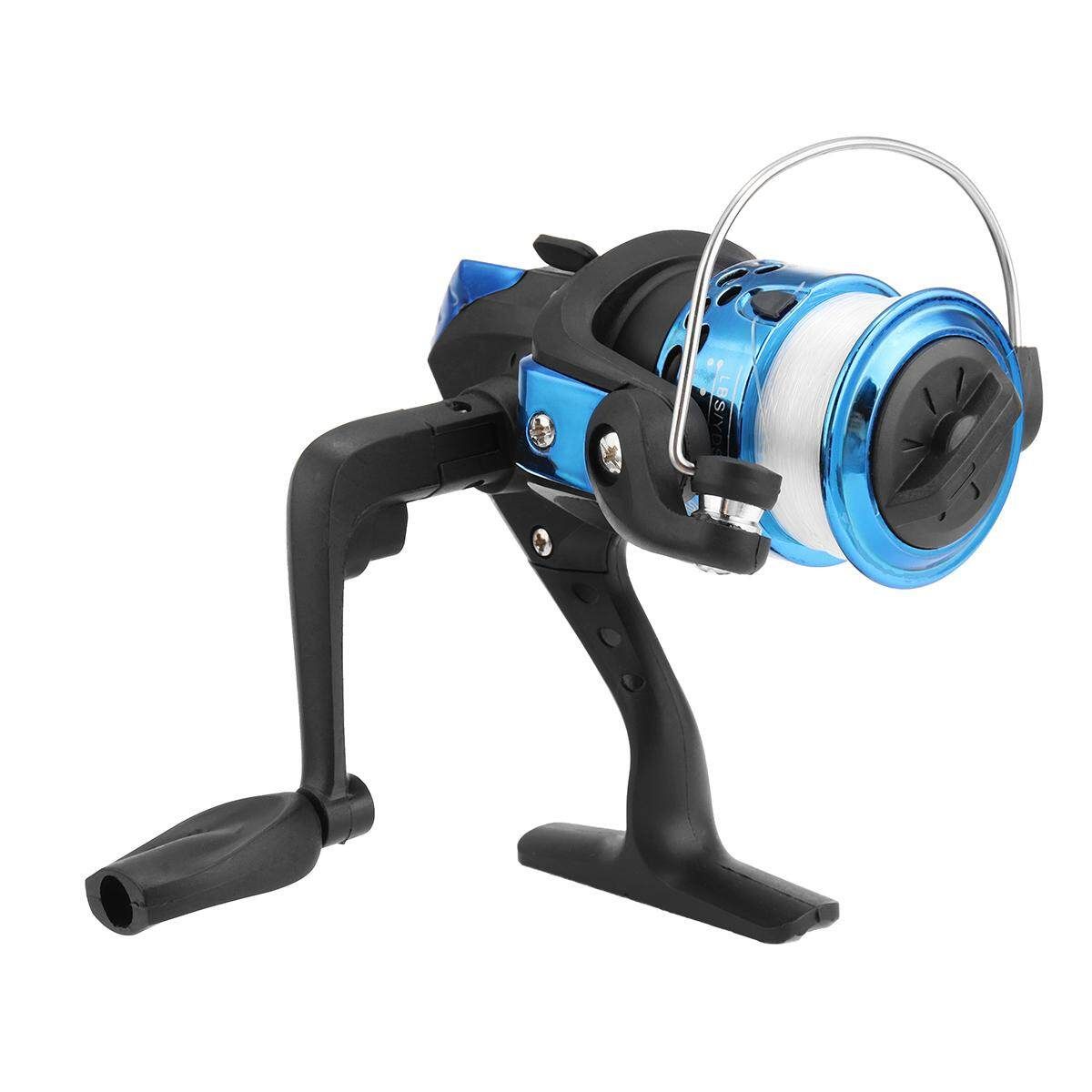 HT200 3 Bearings Spinning Reel Fixed Pool Sea Tackle HT200 With Line Blue