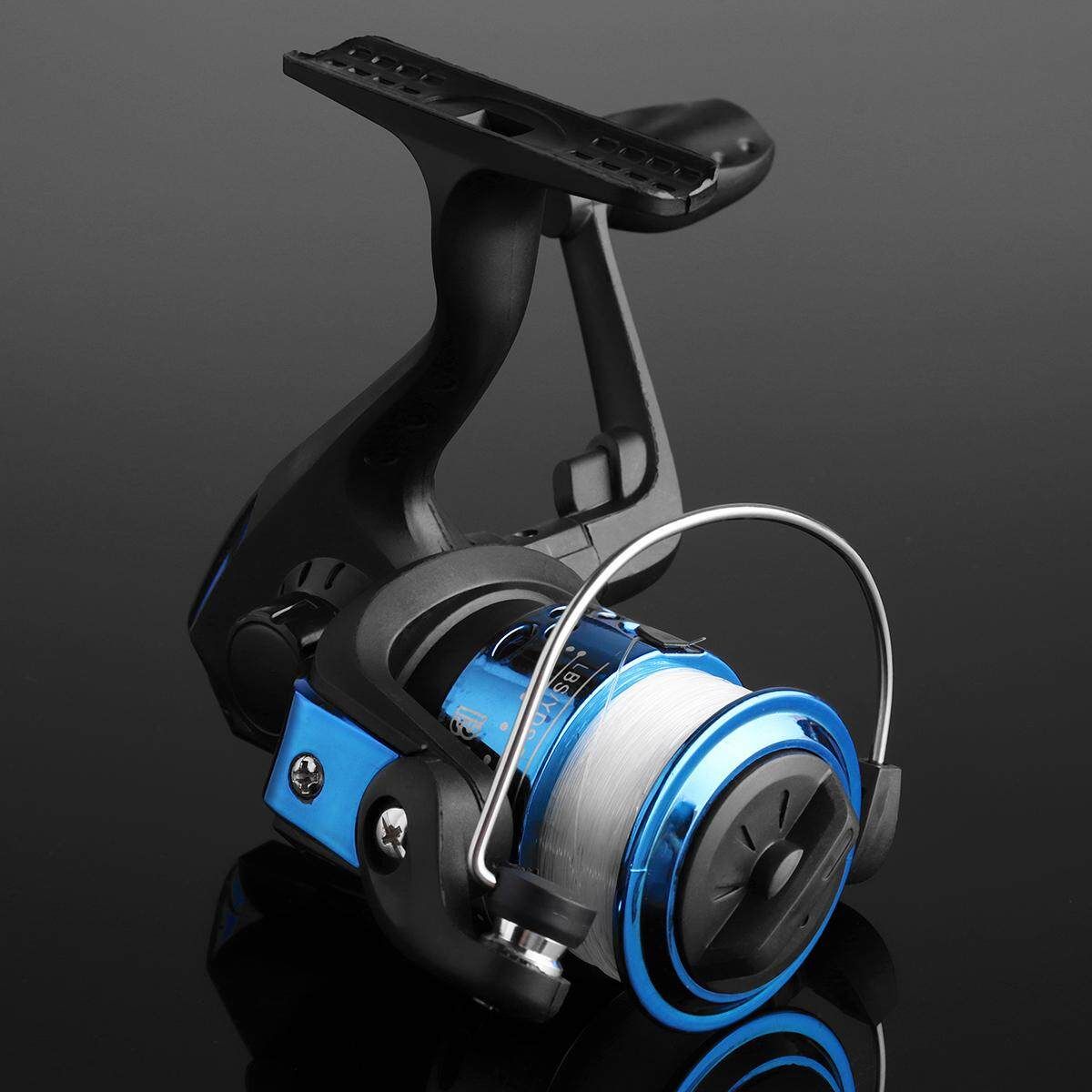 HT200 3 Bearings Spinning Reel Fixed Pool Sea Tackle HT200 With Line Blue