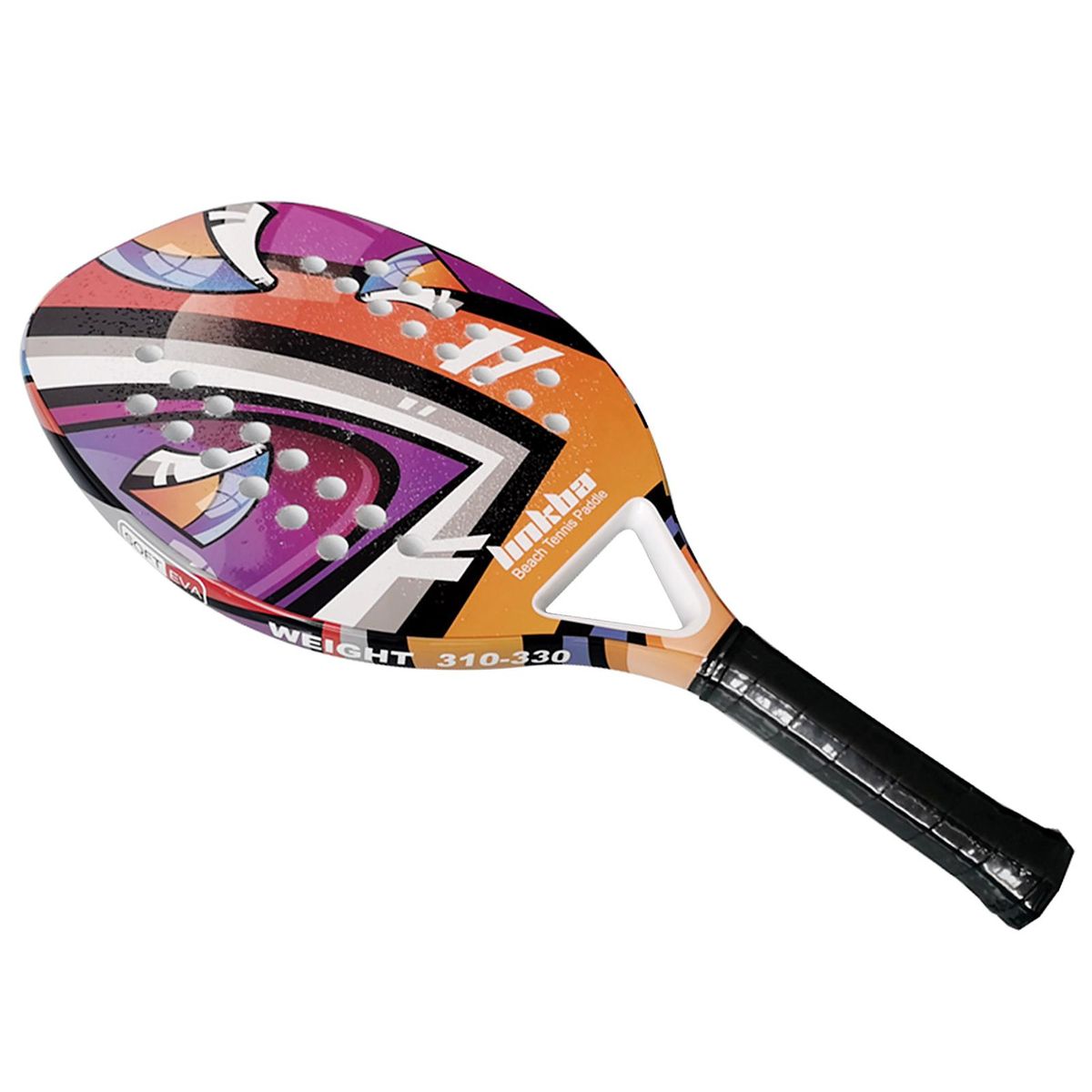 Beach Tennis Racket with Ergonomic Cushion Grip for Indoor and Outdoor