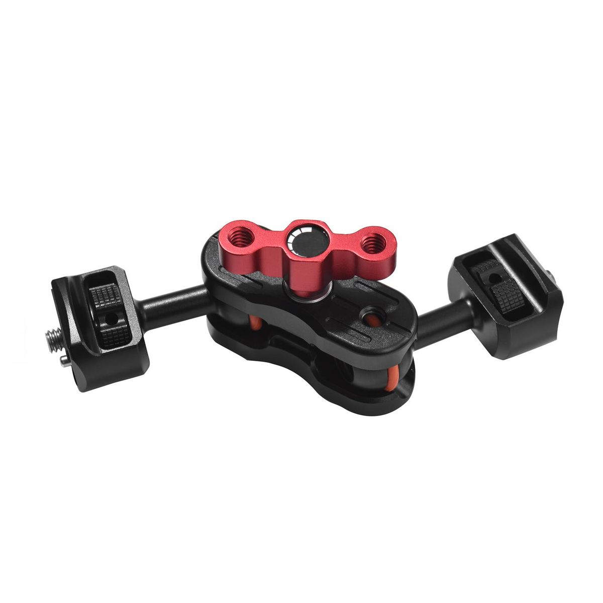 Articulating Magic Arm Flexible Monitor Mount Adapter Aluminum Alloy with Dual 1/4 Inch Screws Double Ballheads 360° Rotatable for Field Monitor LED Light Camera Cage