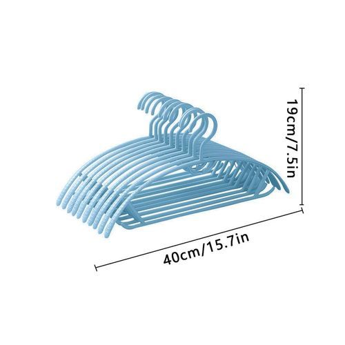 Blue Plastic Traceless Clothes Hangers: Bedroom Slacks Hange