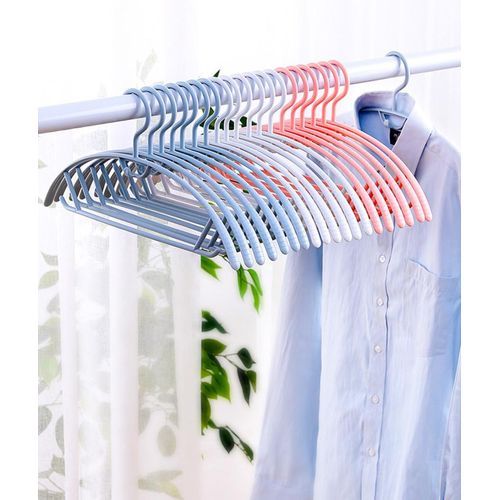 Blue Plastic Traceless Clothes Hangers: Bedroom Slacks Hange