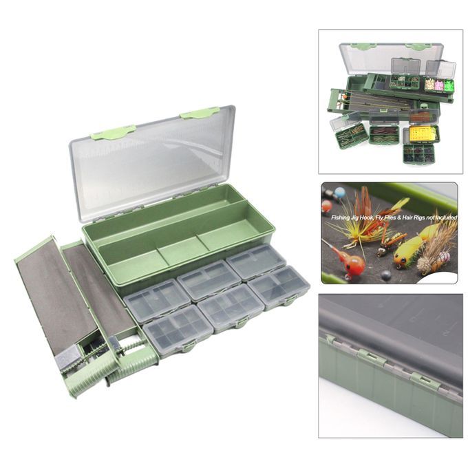 Tools Storage Box Carp  Box Clips Bead Hooks Tubes