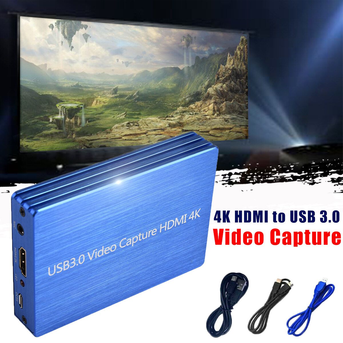 4K HDMI Game Capture Card 1080P HD Video Record For Video/Game Live Streaming