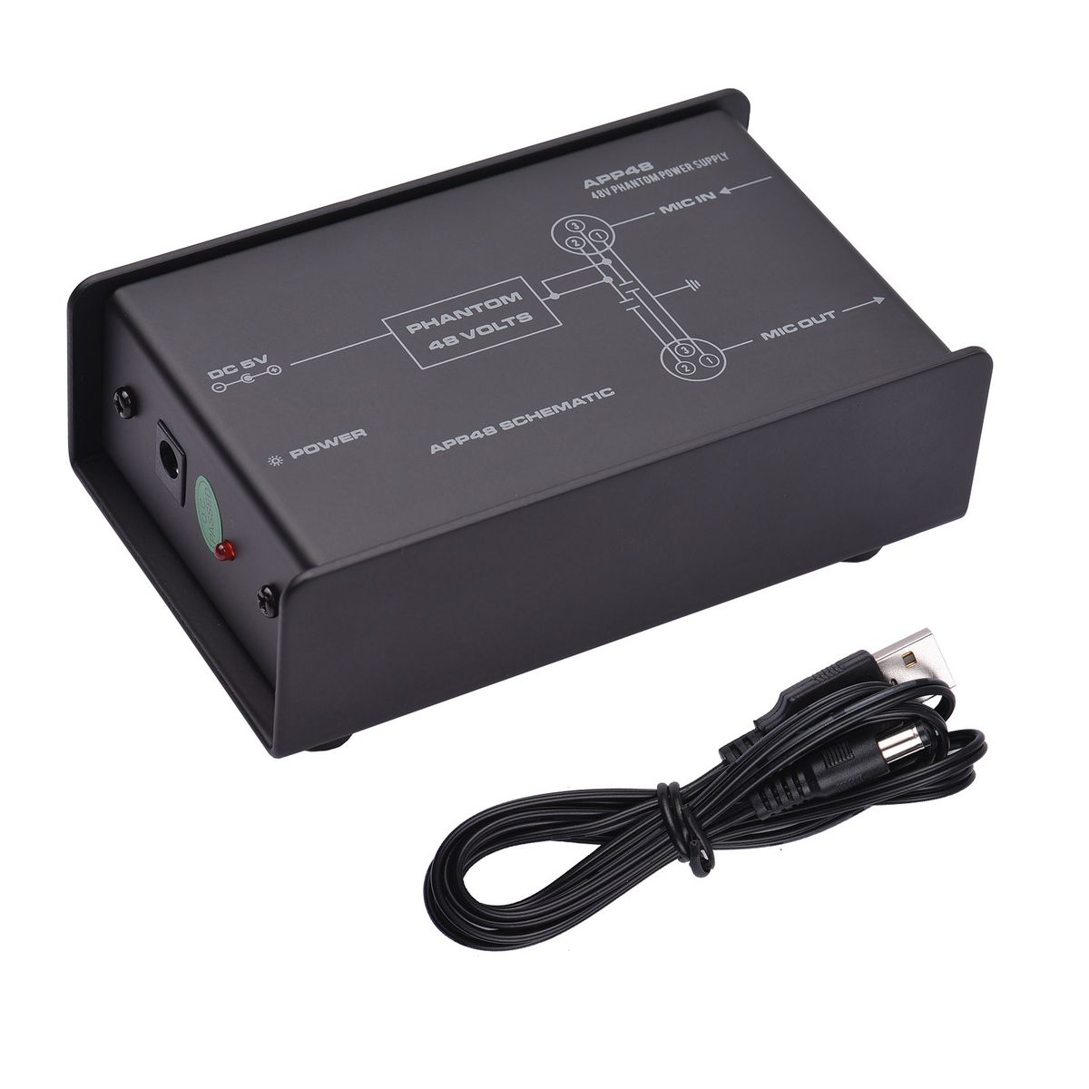 48V Low Noise Phantom Power Supply For Condenser Microphone