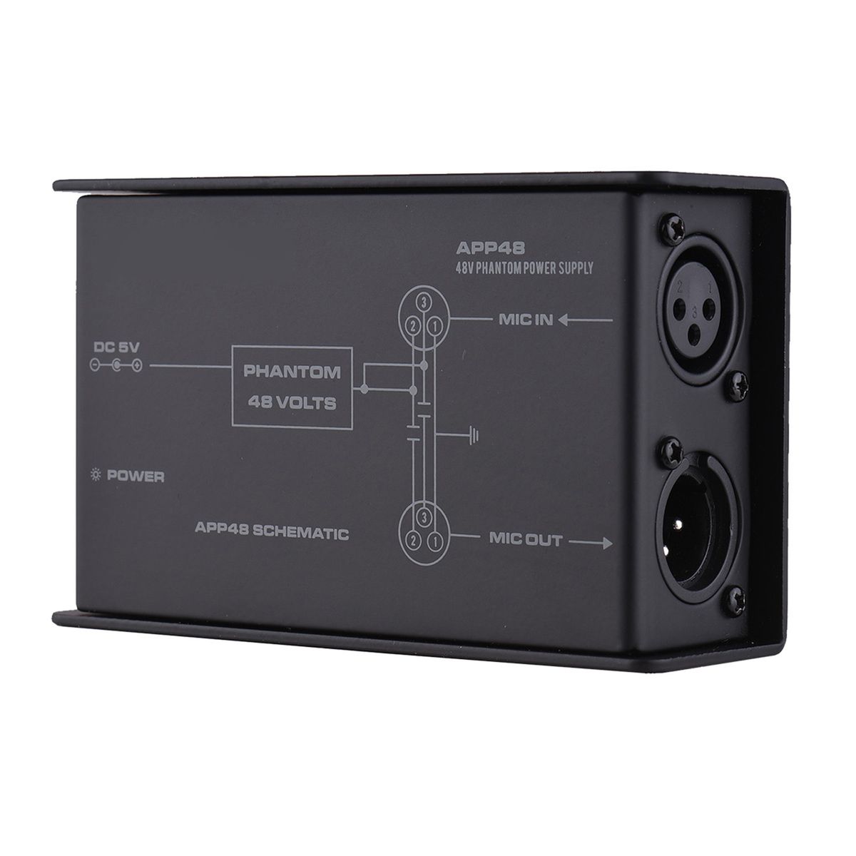 48V Low Noise Phantom Power Supply For Condenser Microphone