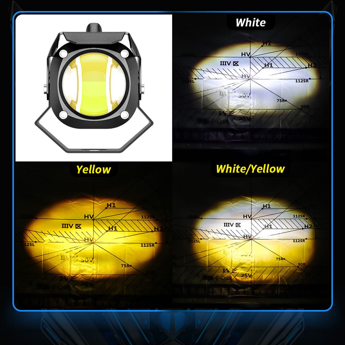 Motorcycle Driving Light 15W 6500K 6000LM Motorcycle