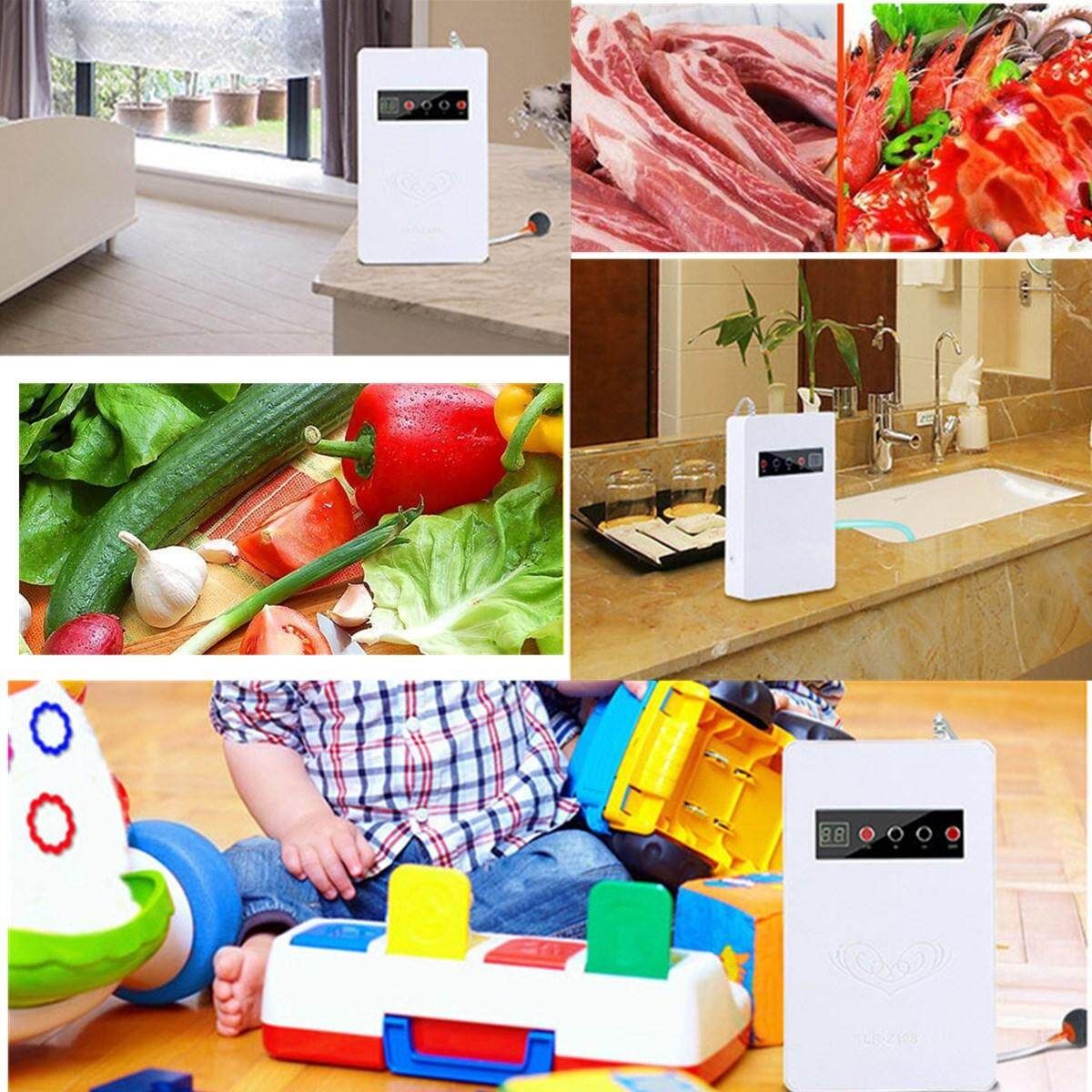 Ozone Ozonator Air Food Vegetables Purifier # White White